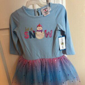 Toddler Girls 2T NEW with tags "Let It Snow" 2 pc set